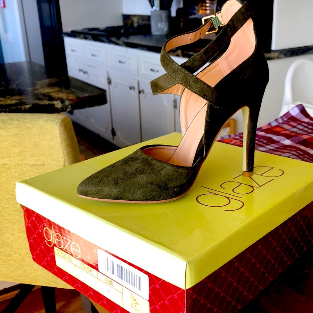 Suede heels